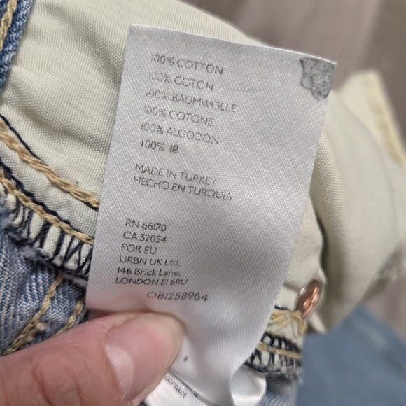 We The Free Free People Stovepipe Tapered Jeans High Rise Vintage Wash - Picture 9 of 10